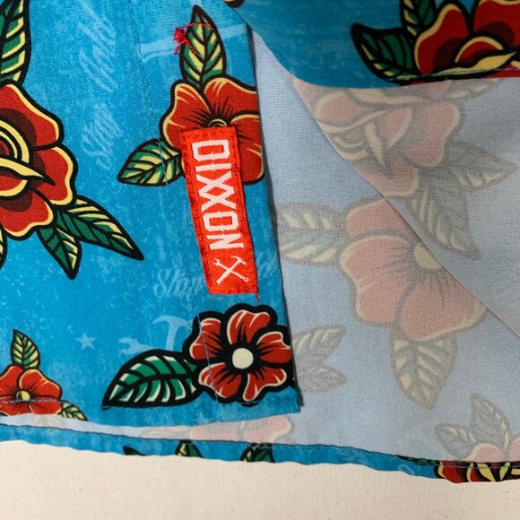 Dixxon Flannel Co Stay Gold Button-up Party Shirt XL Blue Short-Sleeve - Picture 5 of 9